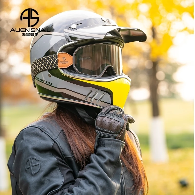 الرجعية دراجة نارية قفازات جلدية موتوكروس خمر الدراجات Guantes شاشة تعمل باللمس المضادة للانزلاق موتو دراجة قفازات شهادة CE