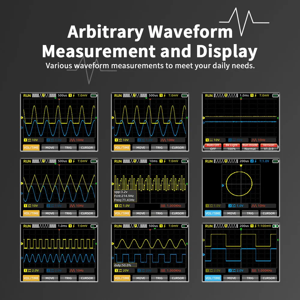 ZT-703S Цифровой мультиметр и осциллограф 3-в-1, 50 МГц, высокоточный измеритель напряжения, цветной TFT-экран, аккумулятор 3400 мАч