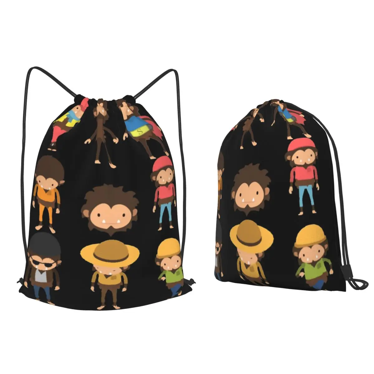 Sneaky Sasquatch Poster Backpacks Fashion Drawstring Bags Sports Bag Book Bags for Travel School
