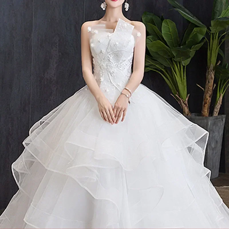 Vestido de novia de talla grande personalizable, Color champán, largo hasta el suelo, vestido de noche, fiesta, gran vestido de novia Abito Sposa Semplice