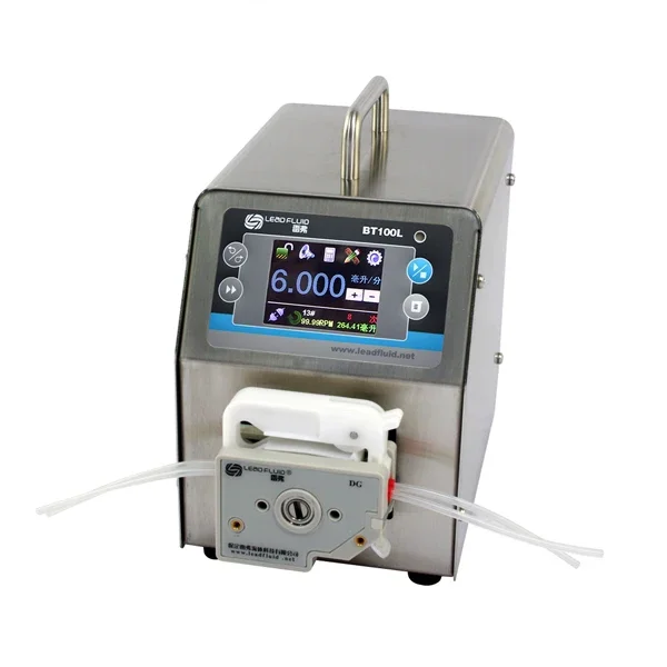 Lead Fluid BT100L  with high precision CE certified professional SPP-LabN Series standard peristaltic pump With LCD Display