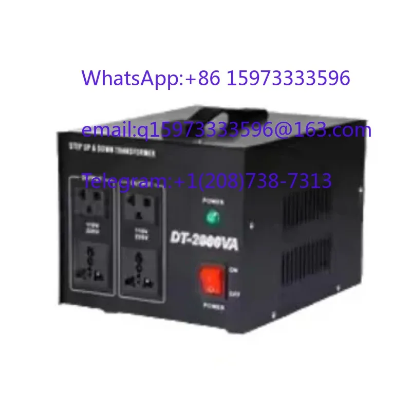 DT Series 2000W 2KVA Voltage Transformer 110V 220V Step Up Down Power Converter Adapter view 2