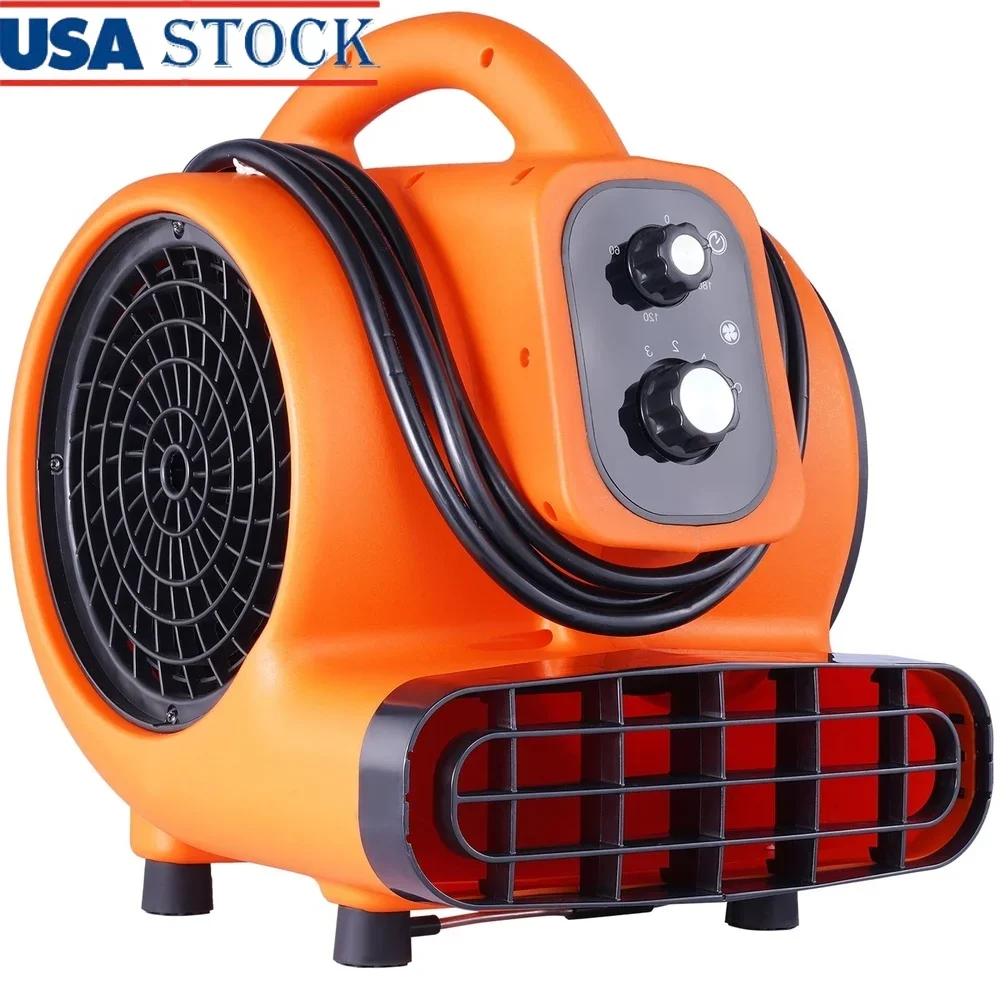 

1000 CFM 115V Floor Blower Fan 1500 RPM Adjustable Speed Timer Lightweight Portable Air Mover Fan Drying Ventilation Cooling