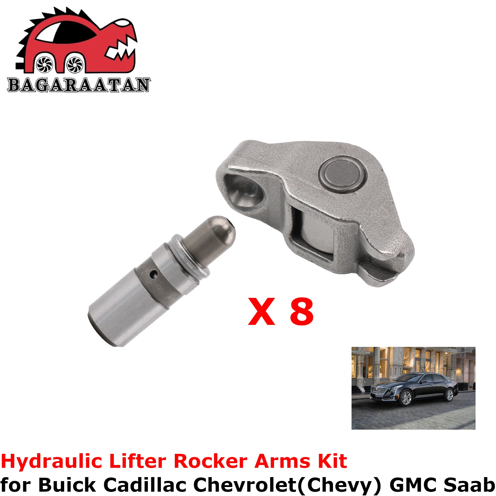 Elevadores e balancim de válvula hidráulica em aço 12565203 para Buick Cadillac GMC Saab Chevrolet (Chevy)