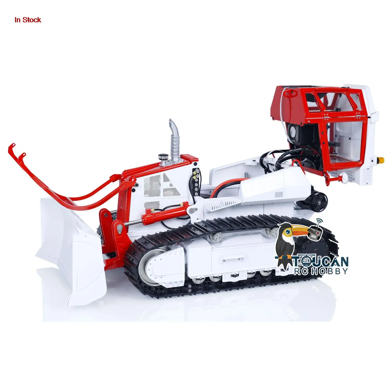 

1/14 LESU 850K Aoue Hydraulic Metal RC Dozer DIY Painted Finished Remote Control Bulldozer Trucks Model Toys for Boys THZH1661