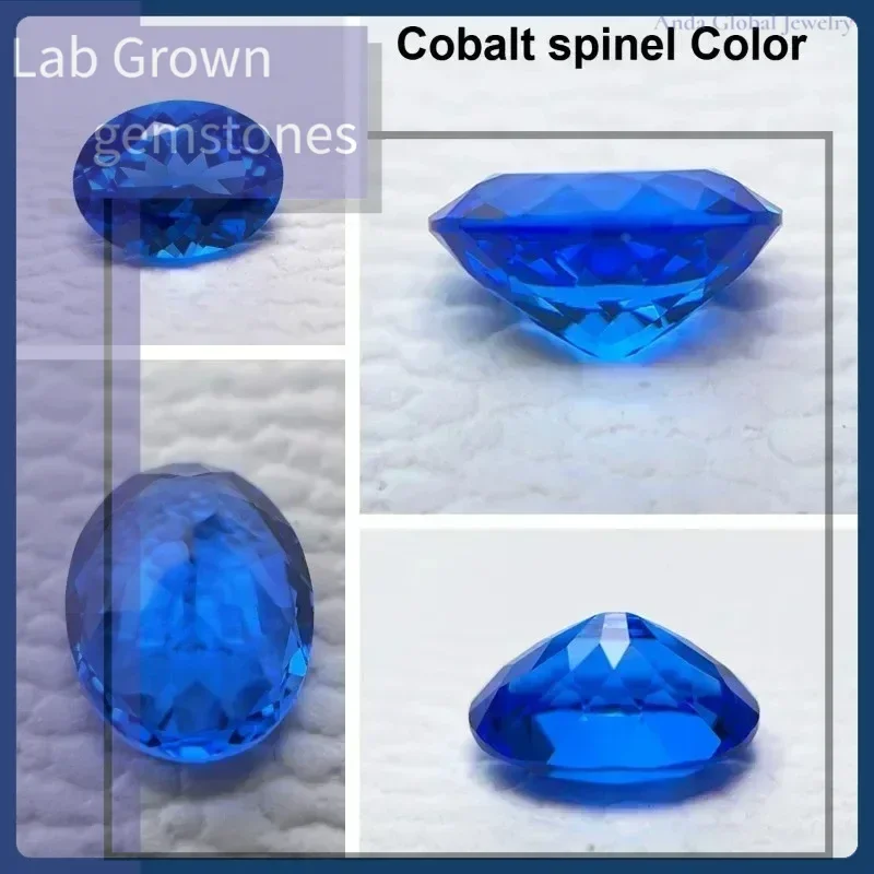 

M-Lab Grown Sapphire Oval Cut Blue Color Gems High Quality Low Cost For Jewelry Setting&Custom Design Selectable AGL Certificate
