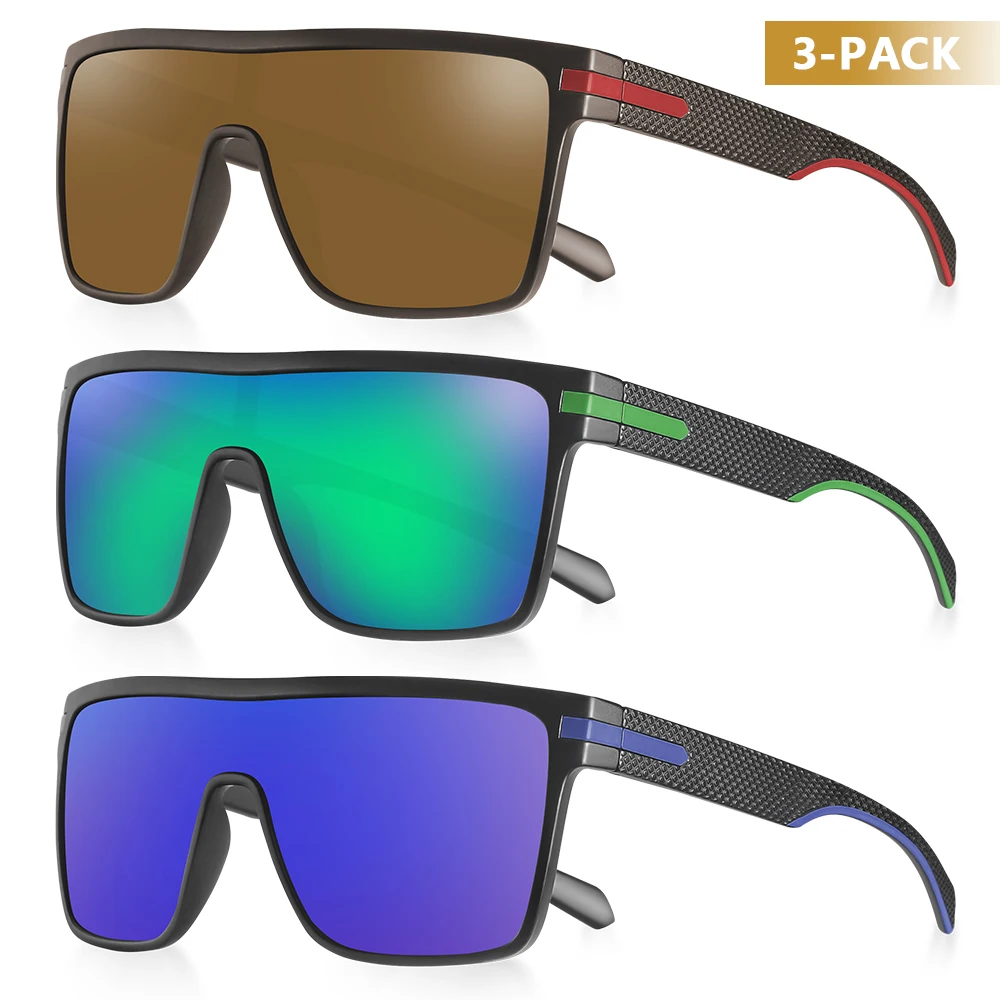 CRIXALIS Mode Gepolariseerde Zonnebril Voor Mannen Vierkante Oversized Anti Glare Driver Spiegel Zonnebril Vrouwen UV400 Bril Mannelijke