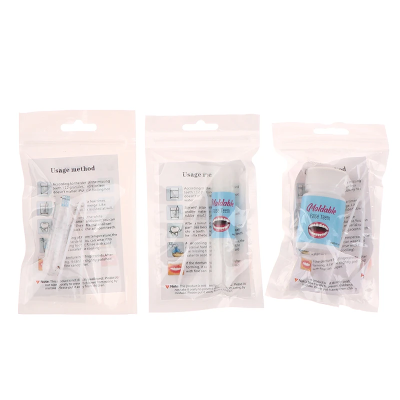 Kit de reparo dentário temporário, cola sólida de dentes falsos, adesivo dentário, clareamento dental, ferramentas de beleza, 10g, 15g, 25g