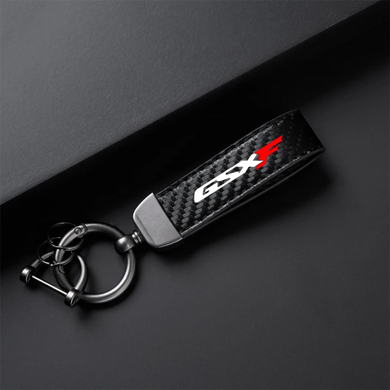 For SUZUKI GSXF GSX 750 F 750F GSX750F Accessories High-Grade leather Motorcycle Keychain Holder Keyring