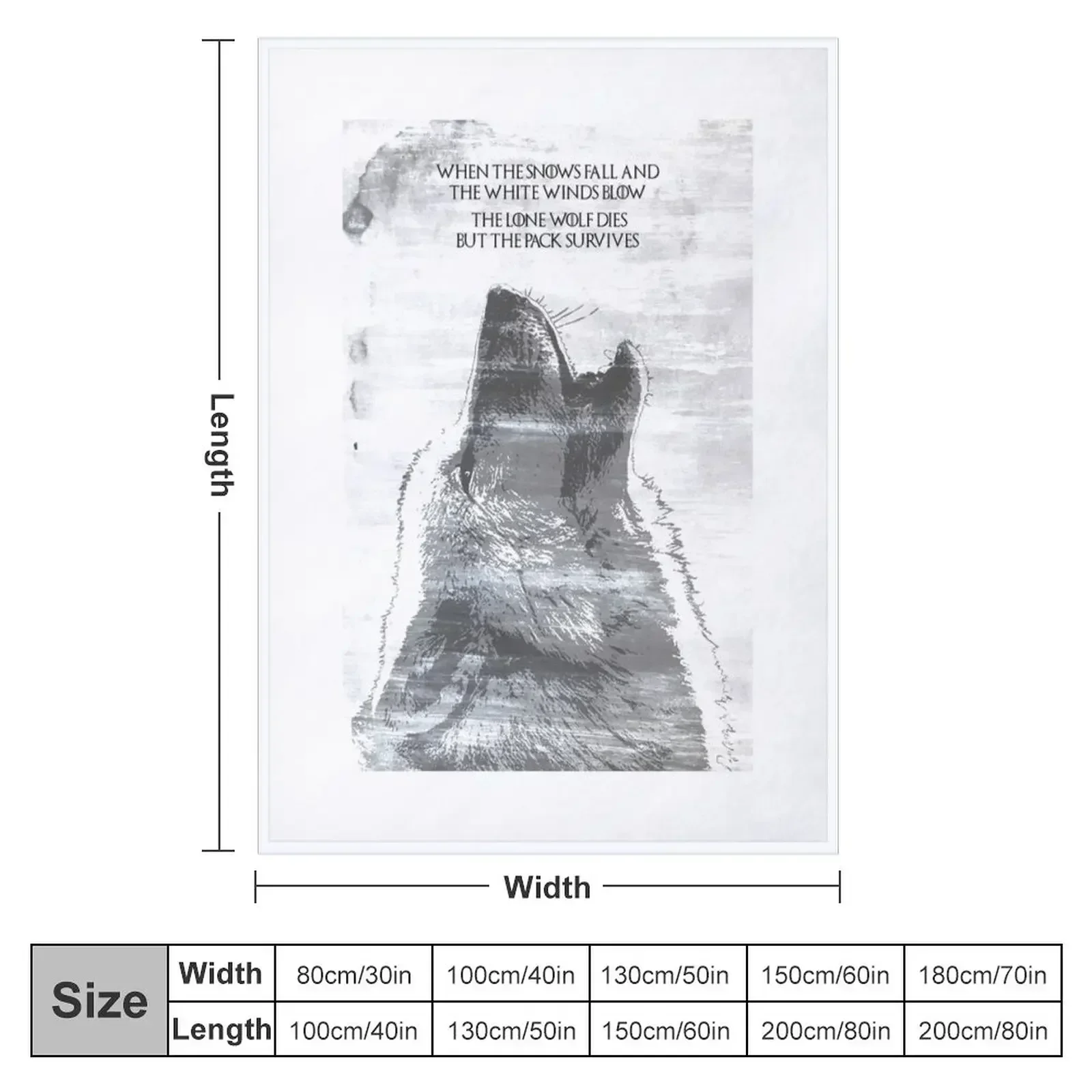 The Lone Wolf Dies But The Pack Survives Throw Blanket decorative for winter warm for winter Winter beds Custom Blankets