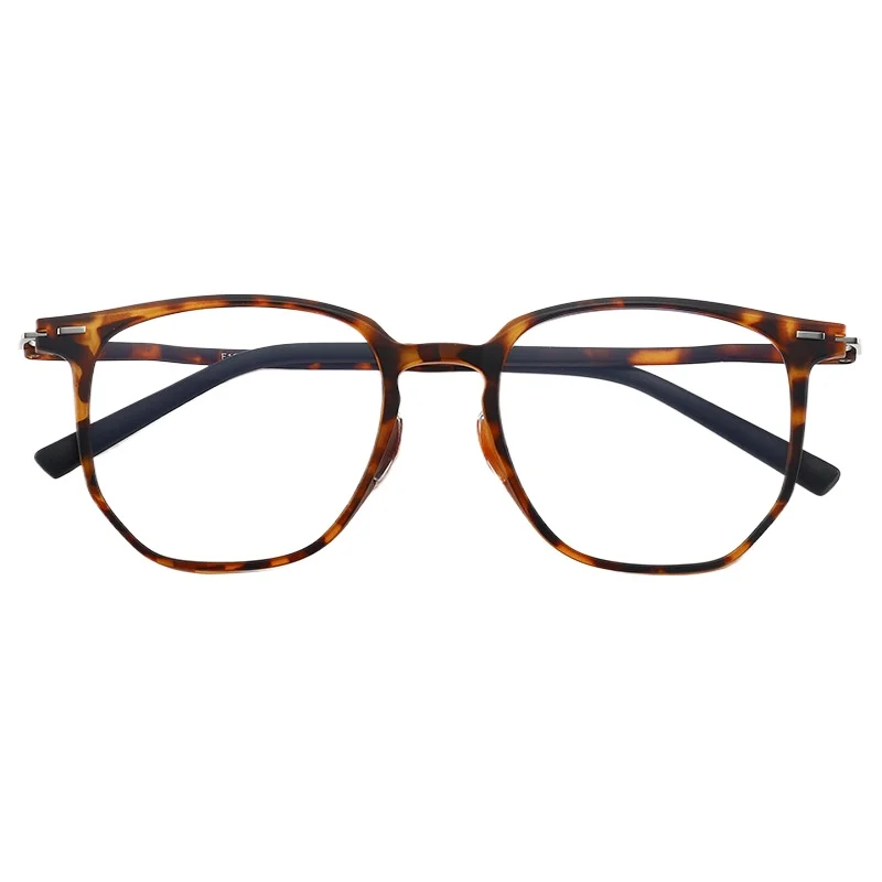 TR90 non-inductive nose support fashion polygon glasses frame female myopia can be matched with a large face eye frame male.