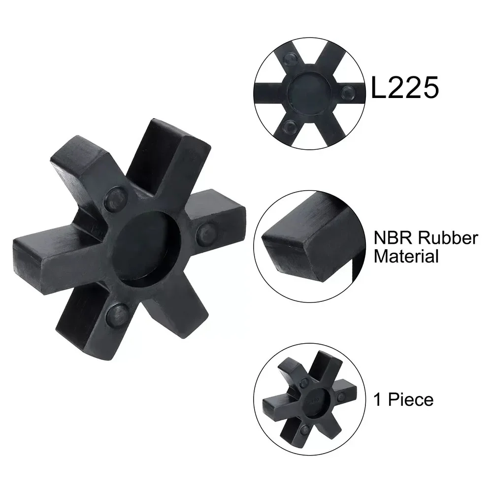 1pc L-jaw Coupler Insert L225 Flexible NBR Rubber Spider Insert Fits L-225 For Lovejoy L-Jaw Coupling Accessories