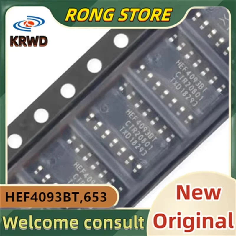 50PCS HEF4093BT  New Original HEF4093BT,653 HEF4093 SOIC-14