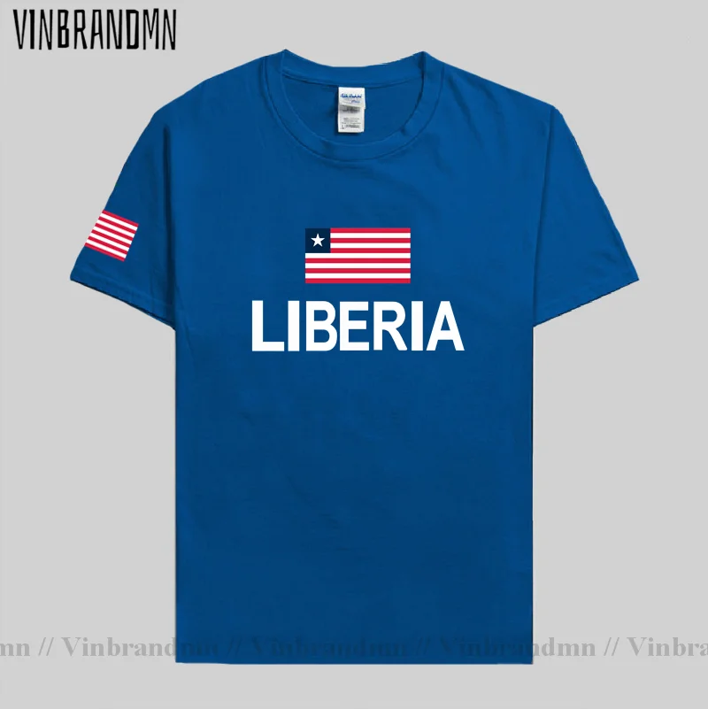 Liberia Liberian t shirt fashion jersey nation team 100% cotton t-shirt gyms clothing tees country sporting tshirt LR LBR Newest