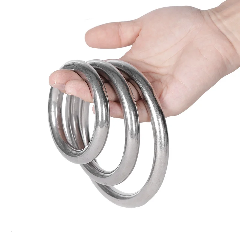 Leijiu Nahtloser Kreisring SUS304 A2-70 Edelstahl O-Ring Geschweißte Ringe Massiver Nahtloser Stahlring M3 ~M16 Metall O-Ring – Detail 6