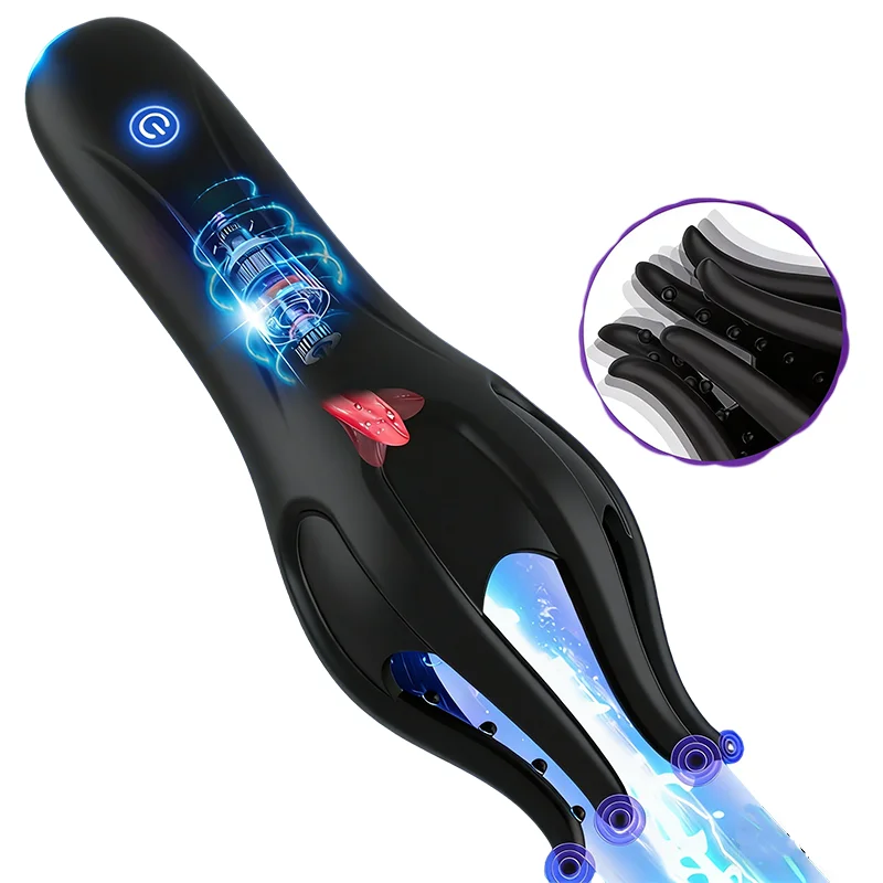 Erotic Toys Vibrating Glans Trainer for Men Vibrating Penis G Spot Masturbator Soft Fingertip Prolong Endurance Massage Vibrator