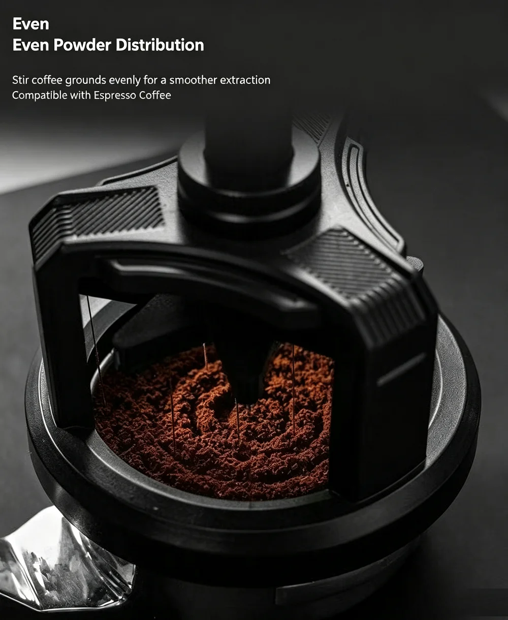 Magnetic Rotary Espresso Stirrer Needle Distributor 51Mm 54Mm 58Mm Wdt Tool Home Barista Coffee Making Accessory - view 5