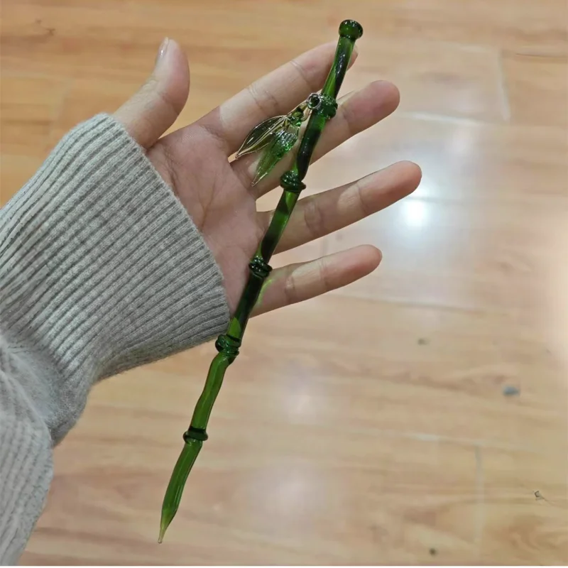 

Vintage Bamboo Joint Hairpin High Grade Resin Chinese Style Hair Fork Minimalist Hair Styling Ornaments