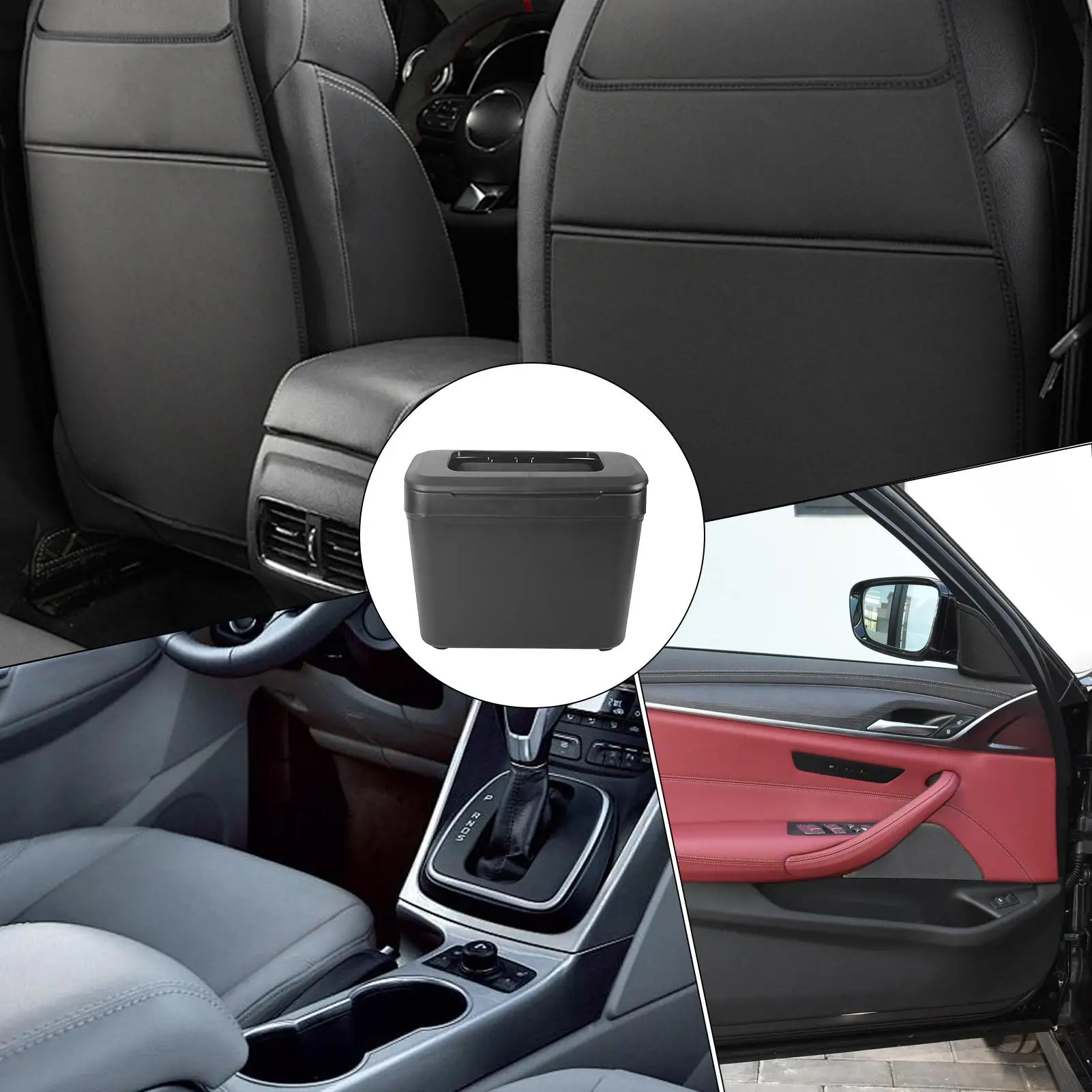 

Car Garbage Bin Mini Car Trash Bin With Lid Automotive Organizer Rubbish Container For Interior Home Bedroom Vehicle Truck Women