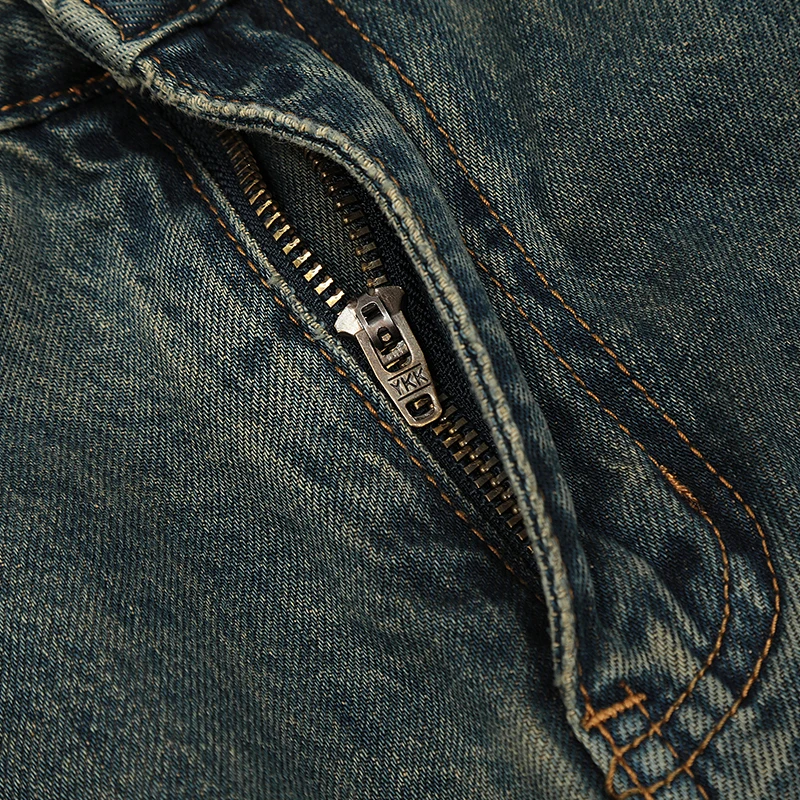 UPRAKF Straight-leg Jeans Pocket Loose Streetwear Denim Pants Casual Fashion Trousers Fit Summer Pantalones