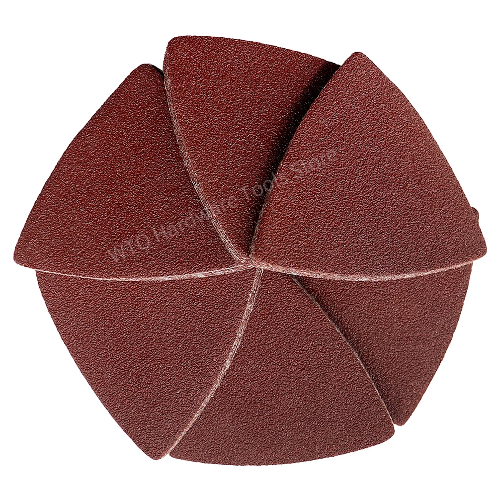 

10PCS Triangle Sanding Pads 40-240 Grits Hook & Loop Oscillating Tool Sandpaper, For 3-1/2 Inch Triangle Oscillating Multi Tool