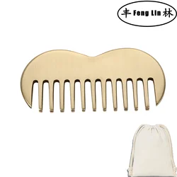 Gua sha comb massage comb scalp massage copper scraping massager Head meridians Spa tool Meridian Massager Hair maintenance