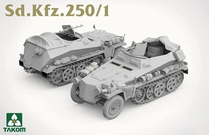 TAKOM-Kit de modèle d'assemblage de véhicule semi-chenillé, 2184 1/35 Sd. K202.. 250/1 Ausf.A