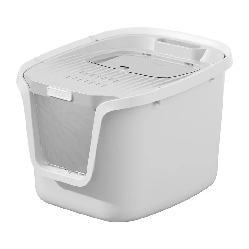 

litter box Fully enclosed deodorizing top-entry extra large anti-splashing feces basin Sandbox toilet