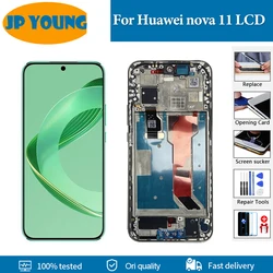 Original For Huawei nova 11 LCD Display Touch Panel Digitizer For Huawei Nova 11 LCD FOA-AL00 FOA-LX9 Screen Replacement Parts