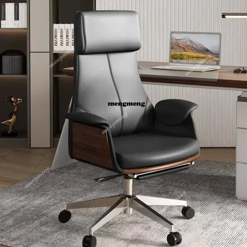 

Элегантное кожаное офисное кресло класса люкс, вращающееся, в итальянском стиле, для руководителя, для домашнего офиса, дизайнерское, современное, мебель Sedia Ufficio