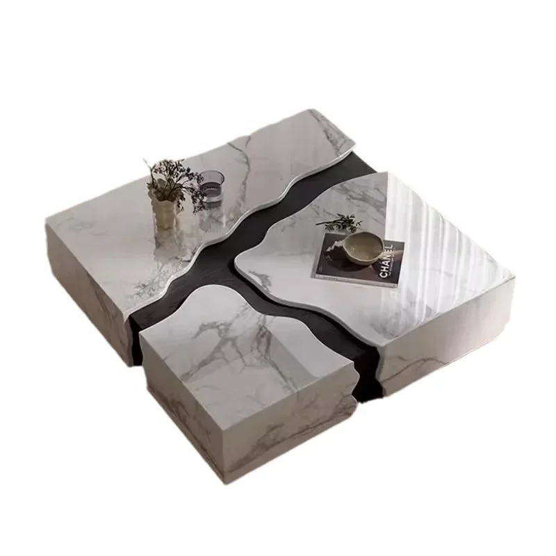 

Новое поступление, итальянский минималистичный мраморный журнальный столик, высококачественный креативный домашний прямоугольный ящик для гостиной с ящиком, кофейная вкладка