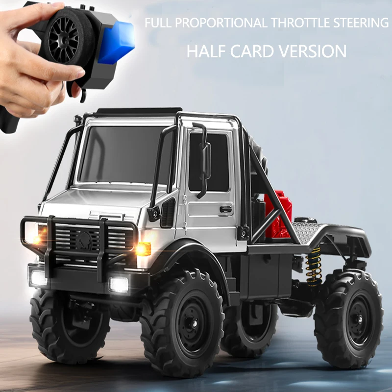 MN333 RC Auto Unimog U4000 2,4GHz 1:18 4WD Vollproportional Gas- und Lenksteuerung Geländefahrzeug Spielzeug Geschenk für Jungen