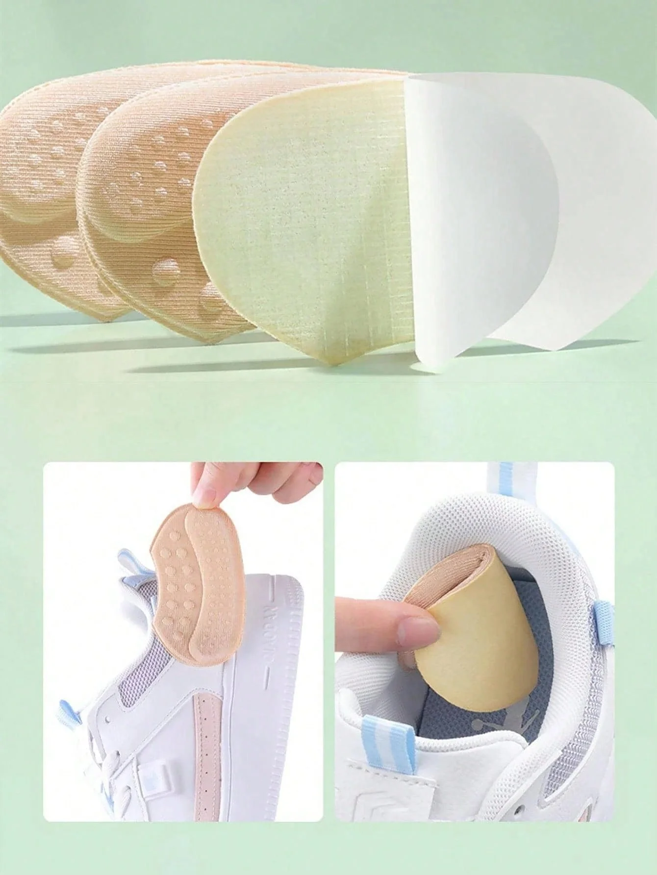 5 Paar Heels Grips Silikon-Fersenaufkleber für Damen und Herren, rutschfeste Fersenkissen, rutschfeste Einsätze, Pads, Fuß- und Fersenpflegeschutz – Detail 4