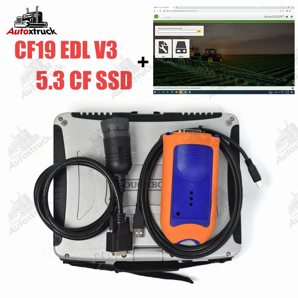 

5.3 CF EDL V2 service tool Service EDL V2 Agriculture Tractor Construction diagnostic tool CF19 laptop