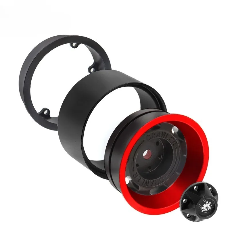 4PCSBeadlock Wheel Rims Aluminum Alloy for 1:10 RC Crawler SCX10 90046 SCX10 III AXI03007 CC01 D90 D110 1.9 Crawler Tires