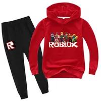 Game Roblox Peripheral Clothes Set Baby Girls Clothing Boys Cotton Jacket Pants 2Pcs Set Child Sport Casual Costume Gifts