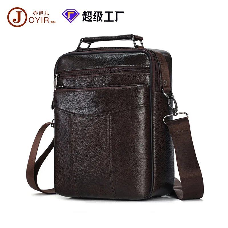 

Men's crossbody first layer cowhide shoulder casual commuter men's crossbody bag genuine leather men's bag fashion accessories h
