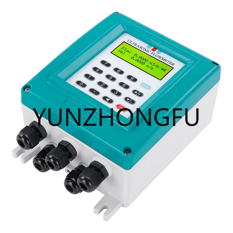 hart communication clamp on sensor fixed ultrasonic flow meter