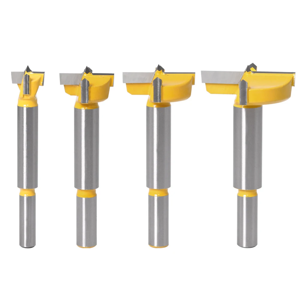 1PC 15 Mm-20 Mm Forstner Tips Alat Lubang Saw Cutter Engsel Membosankan Bor Bit Round Shank tungsten Carbide Cutte