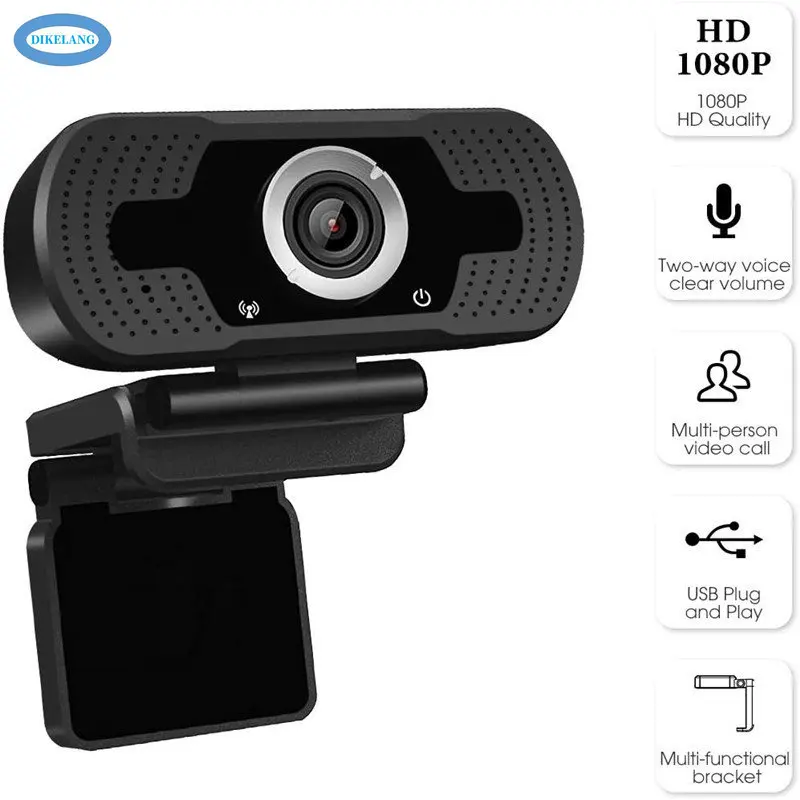 Full HD USB Laptop Webcam for Online Teaching, Webinars, Video Conferencing and Live Streaming