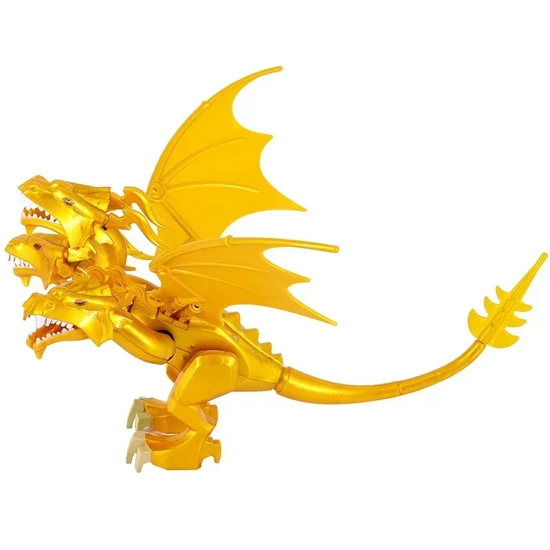 MOC 18cm GodAzillas King Ghidorah Three-headed Dragon Animals Model Action Figure Collection Monster Toy Children Birthday Gifts