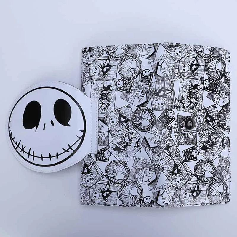 Disney Nightmare Before Christmas Hot Leather Wallet Jack Skellington Animation Figures Multi Function Money Bag Men Women Gifts