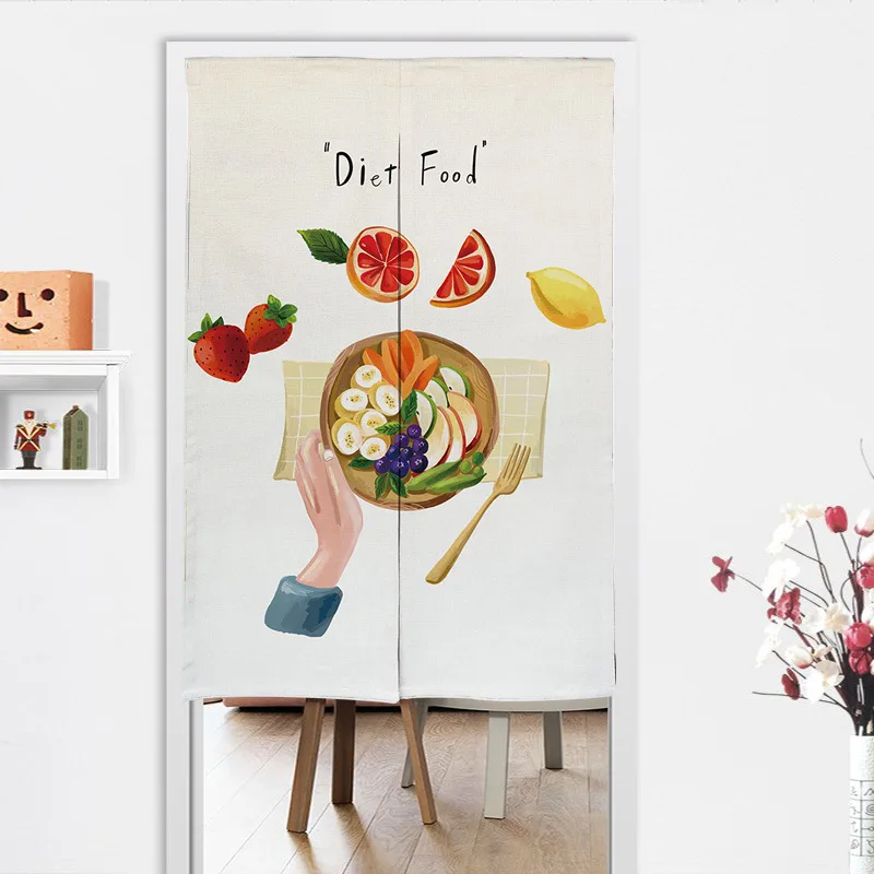 Диетическая дверная занавеска для еды, кухонная перегородка, занавеска для дома, спальни, декоративная половинка для входной двери, занавеска Fengshui