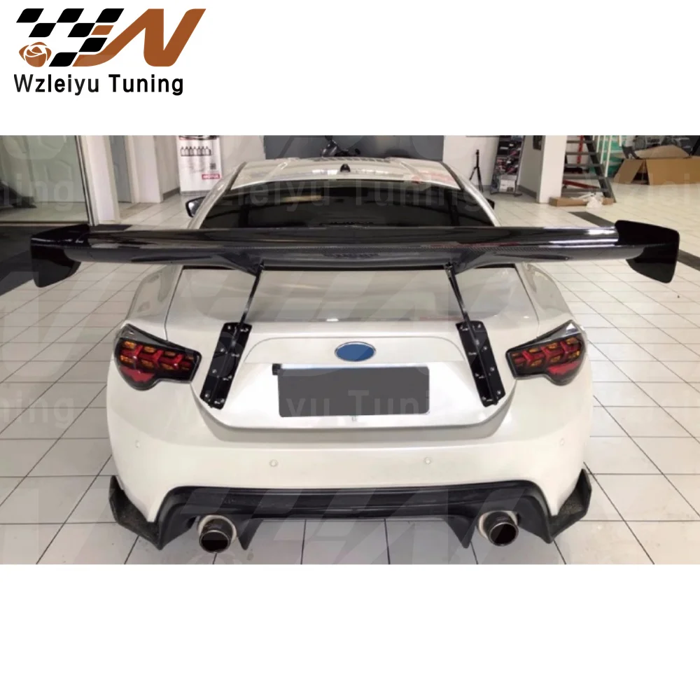 RB Style Carbon Fiber Rear Trunk Spoiler GT Wing Fit For Toyota GT86 Subaru BRZ High Quality Fitment