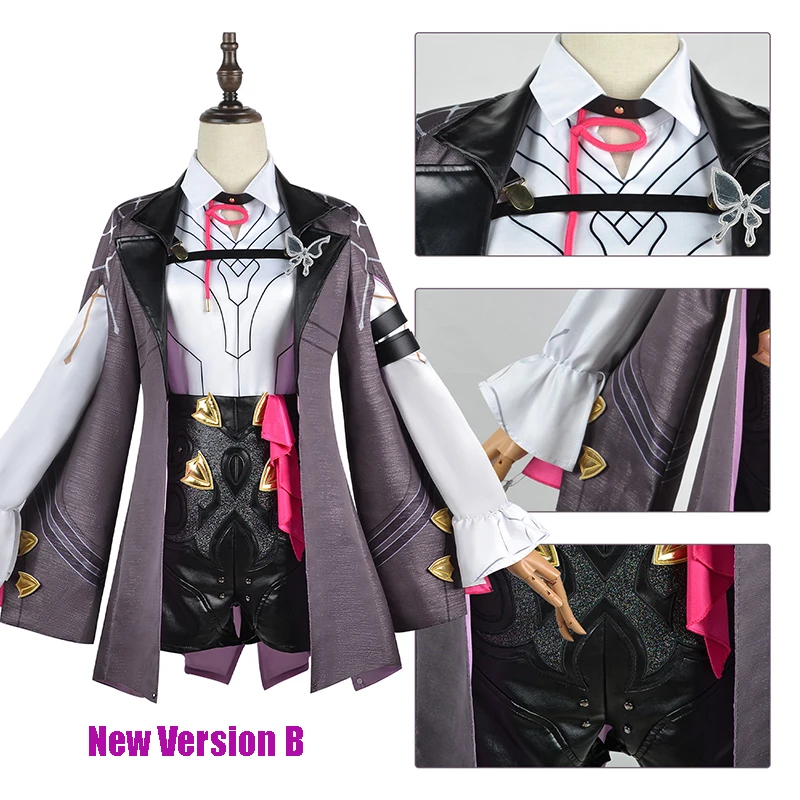 Kafka Cosplay Game Honkai: Star Rail parrucca Cosplay Set completo capelli donna Honkai Kafka scarpe Costume Cosplay abiti da festa di Halloween