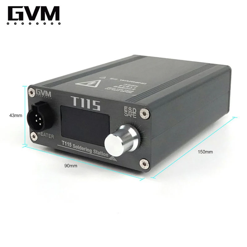 GVM T115 Constant Temperature Welding Station for Mobile Phone LCD Display Repair Auto Sleep Quick Heating Soldering Iron Tips