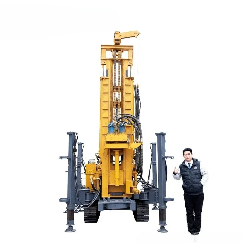 HQZ260L modelo 260m de profundidad pozo de agua perforadoras plataforma perforadoras de pozos de agua