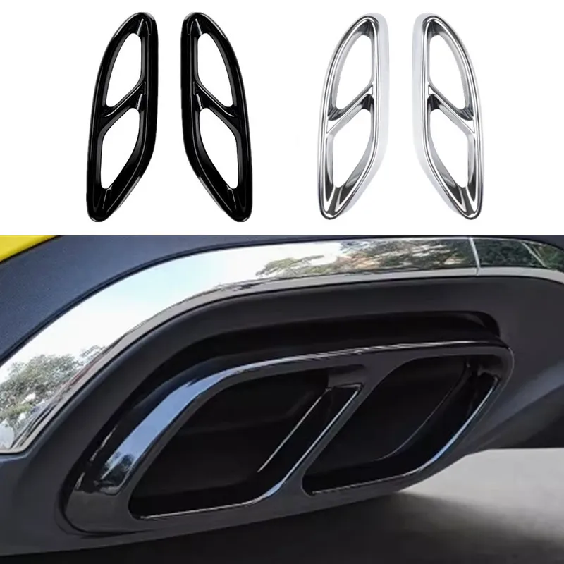 

Car Exhaust System Cover Metal tailpipe cover For Mercedes Benz S R E C Class CLA CLS GLA GLB GLC GLE GLS W205 W213 W167 X167