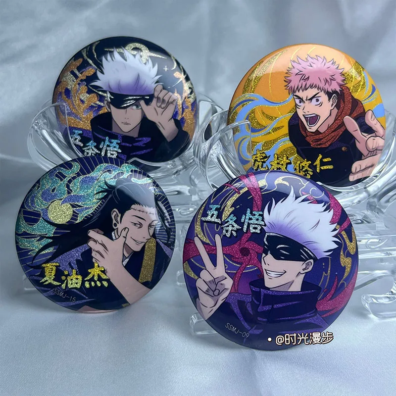 

Anime Jujutsu Kaisen Satoru Gojo Geto Suguru Itadori Yuji Ryomen Sukuna Cosplay Badge Glitter Hidden Money Ambitus