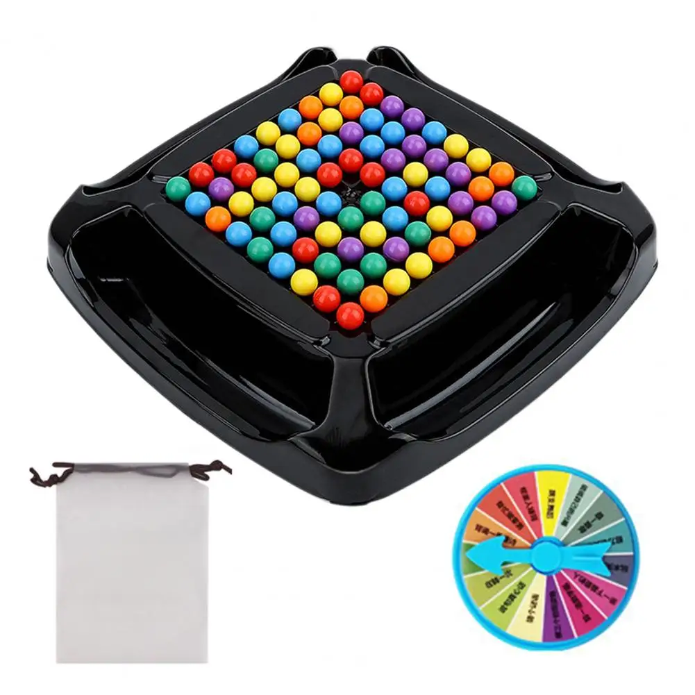 Ball Elimination Board Game with 80/120 Colorful Beads Color Recognition Focus Logic Training Strategy Ball Board Beads Toy